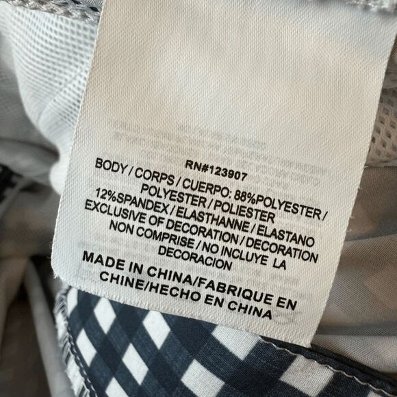 Sperry Men's Gingham Checked Flat Front Stretch Casual Shorts Navy Size 36 - Picture 4 of 7